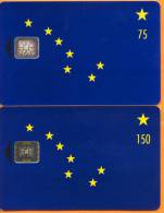 United States - Alaska State Flag (Chip Card) 1&2, 75u & 150u, 2,500ex, Mint - [2] Chip Cards