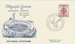 Australia 1956 Melbourne Olympic Games,Womens Diving, Souvenir Card - Zomer 1956: Melbourne