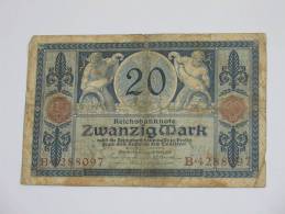 20 Mark - Zwanzig Mark -  1915 Reichsbanknote - Germany - Allemagne - 20 Mark