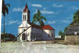 (468) New Caledonia - Uvea Church (older Card) - Nieuw-Caledonië