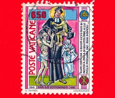 VATICANO - Usato - 1992 - 650 L. - San Giuseppe Cottolengo Conforta I Malati - Usados