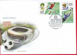 Moldova, Moldau, Moldavie, FDC / Premier Jour 2010, FIFA South Africa - 2010 – Zuid-Afrika