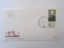 ISRAEL 1968 ABRAHAM MAPU FDC - Lettres & Documents