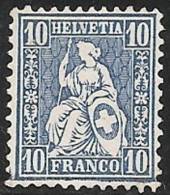 SUIZA 1862 - Yvert #36 - No Gum (*) - Neufs