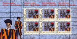 STATO CITTA´ DEL VATICANO - VATIKAN STATE - BENEDETTO XVI - ANNO 2005 -BF GUARDIA SVIZZERA - NUOVI MNH ** - Unused Stamps