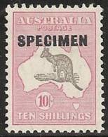 AUSTRALIA 1931/36 - Yvert #87 - MLH * (Specimen) - Mint Stamps