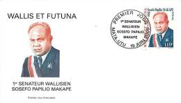 2000   Sosefo Papilio Malape 1er Sénateur Wallisien  Yv 541  FDC - FDC