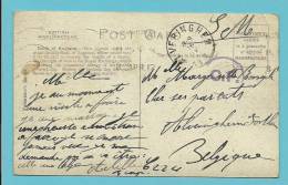 Kaart Vanuit LONDON Met Als Aankomst Stempel ALVERINGHEM Op 16/04/1917 - Not Occupied Zone