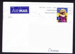 2008  Airmail Letter To Canada International $1,20  Stamp  Christmas Issue - Brieven En Documenten