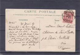 Monaco - Carte Postale De 1907 - Oblitération Vintimille - Nice - Lettres & Documents