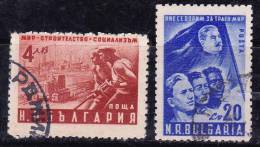 Bulgarie 1950 N°Y.T. :  654 Et 655 Obl. - Oblitérés
