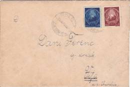 COVER NICE FRANKING  COAT OF ARMS COMBINATION 1949 ROMANIA. - Lettres & Documents