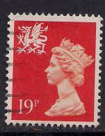 WALES GB 1988 19p Bright Orange Machin SG W 50.( L41  ) - Wales