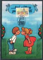 1988 Finland Den Haag Filacept Romance Kiss Maxicard - Maximum Cards & Covers