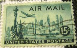 United States 1947 New York City And Statue Of Liberty 15c - Used - Used Stamps