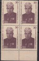 India 1980 MNH Block Of 4,  Ulloor Parameswara Iyer, - Blocs-feuillets