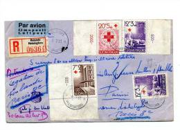 Enveloppe De 1951 - Adresse Légation De Finlande à Paris - Par Avion - Storia Postale