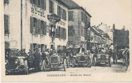 L L 584 /C P A - GIROMAGNY     -  (90) HOTEL DU BOEUF  ( GROS PLAN AUTOMOBILES  ) - Giromagny