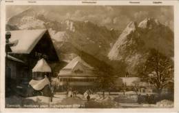 AK Garmisch, Marktplatz Gegen Zugspitzgruppe, Beschr, 1951, Huber 831 - Zugspitze