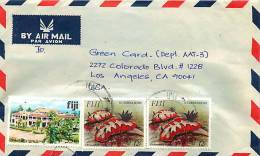 1994  Air Letter To USA - Fiji (1970-...)