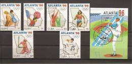 Cuba - Serie Completa Usata + Foglietto: Olimpiadi Di Atlanta 1996 - Summer 1996: Atlanta