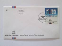 ISRAEL1988 MEMORIAL DAY FALLEN SOLDIERS AND INDEPENDANCE DAY  FDC - Covers & Documents