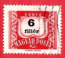 UNGHERIA - MAGYAR - 1958 - USATO - Segnatasse - Numero - 6 - Strafport