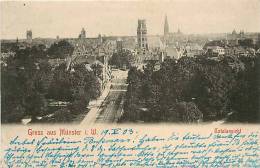 Avr13 384 : Gruss Aus Münster I. W.  - Totalansicht - Bad Muenster A. Stein - Ebernburg