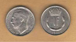 LUXEMBURGO -  1 Franc 1981  KM55 - Luxembourg