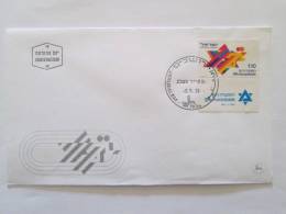 ISRAEL1973 9TH MACCABIAH SPORTS FDC - Storia Postale