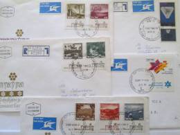 ISRAEL1973 ADDRESSED COVERS SELECTION FDC - Storia Postale