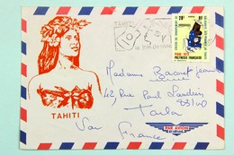 Enveloppe Tahiti 1973, Affr. 28f  YT 93 Crèche Du Groupement Solidarité Des Femmes De Tahiti - Cartas & Documentos