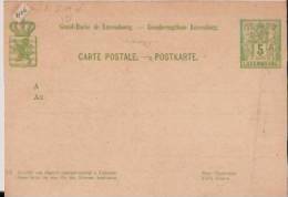 LUXEMBOURG:Entier Postal~1900.5 Vert. - Stamped Stationery