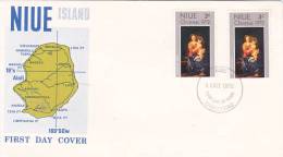 Niue 1972 Christmas FDC - Niue