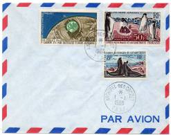 Taaf 1963 Archipel Des Crozet Liaison Par Satellite Lettre Du 1/1/1963 - Other & Unclassified