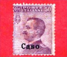 ITALIA - Possedimenti - Egeo - Caso - 1912 - Nuovo - Ordinaria - 50 C. • Effigie Di Vittorio Emanuele III Tipo Michetti - Egeo (Caso)