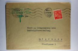 Germany: Böhmen Und Mähren 1941 Company Cover Budweis - Covers & Documents