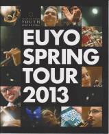 Brochure European Union Youth Orchestra Spring Tour 2013 - Conductor Vladimir Ashkenazy - Andere & Zonder Classificatie