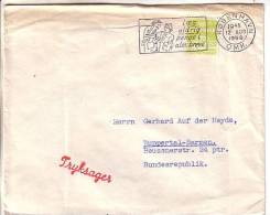 GOOD DENMARK Postal Cover To GERMANY 1958 - Good Stamped: Number - Briefe U. Dokumente