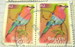 South Africa 2000 Bird Lilacbreasted Roller 2r X2 - Used - Oblitérés