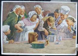 Rare Image LITHO 12X17 Illustrateur PAUL HEY Deutsche Marchen 4 N° 50 Der Zwerg Nase W. HAUFF - Sammlungen