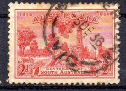 AUSTRALIA 1936 Centenary Of South Australia. -Site Of Adelaide, 1836  2d. - Red   FU - Oblitérés