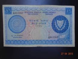 Cyprus 1972 5 Pounds - Zypern