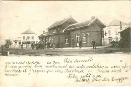 Court-St-Etienne : La Gare : 1903 !!! - Court-Saint-Etienne