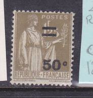 FRANCE N°298 50C S 1F25 OLIVE TYPE PAIX 0 DE 50C FERME ROUSSEUR* - Unused Stamps