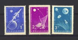 Bulgarie  -  1963  :  Yv  1194-96  **  Espace                ,        N2 - Ungebraucht