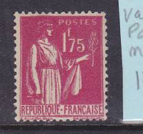 FRANCE N°289  1F75 ROSE LILAS TYPE PAIX VALEUR ET POSTE MAIGRES NEUF SANS CHARNIERE - Unused Stamps