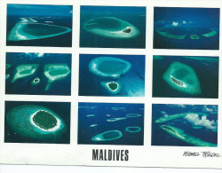 Asie - MALDIVES - Out  Of  Space - Multi Vues (photo Michael Friedel Editions Maldive N°23/220)*PRIX FIXE - Maldiven