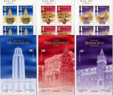 1112. CANADA (2003) - University Ontario, Bishop´s, Macdonald, Montréal, St. Francis Xavier (2 SCANS ) - Face 19.20 $CAD - Cuadernillos Completos