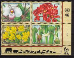 UNITED NATIONS, GENEVA  Flowers - Unused Stamps